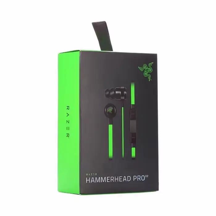 Écouteurs filaires Razer HAMMERHEAD PRO V2 avec microphone, casque de jeu, haute qualité, 3,5 mm, st