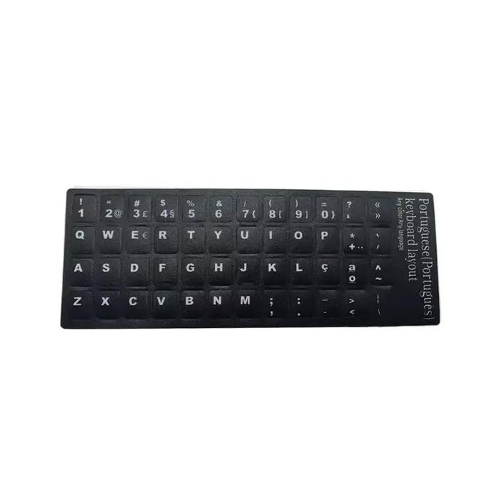 Autocollants de clavier pour ordinateur portable et de bureau, 21e, russe, arabe, coréen, italien, f