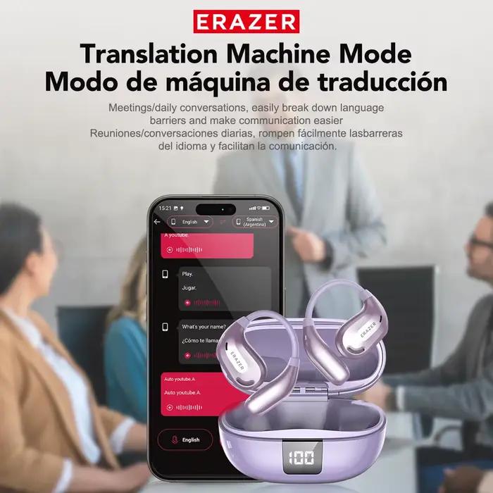ERAZER XT66PRO Bluetooth écouteurs ASMR casques bricolage APP AI traducteur