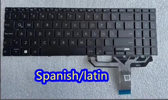 Clavier d'ordinateur portable US/RU/SP/LA