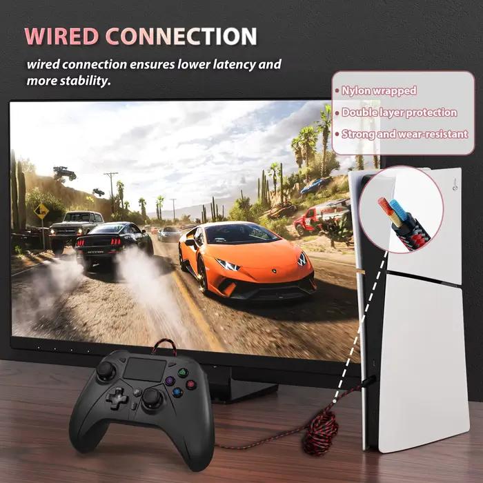 Manette de jeu pour playstation 5 PS5/PS4/Pc contrôleur de fil de Console avec déclencheur de Hall de pavé tactile Turbo