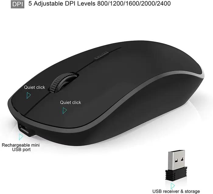 France Keyboard Combo clavier et souris sans fil - Full Size Slim Thin