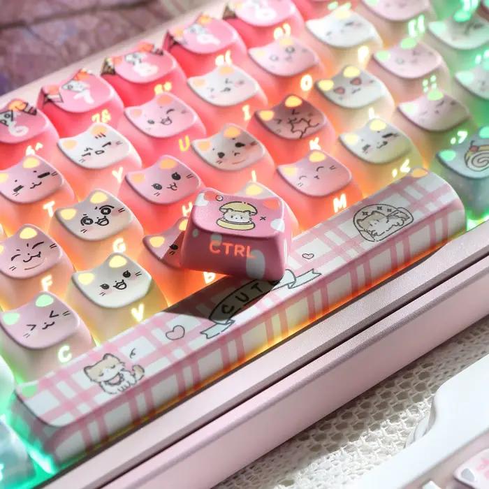 Capuchons de touches pour clavier mécanique Ragdoll Cat