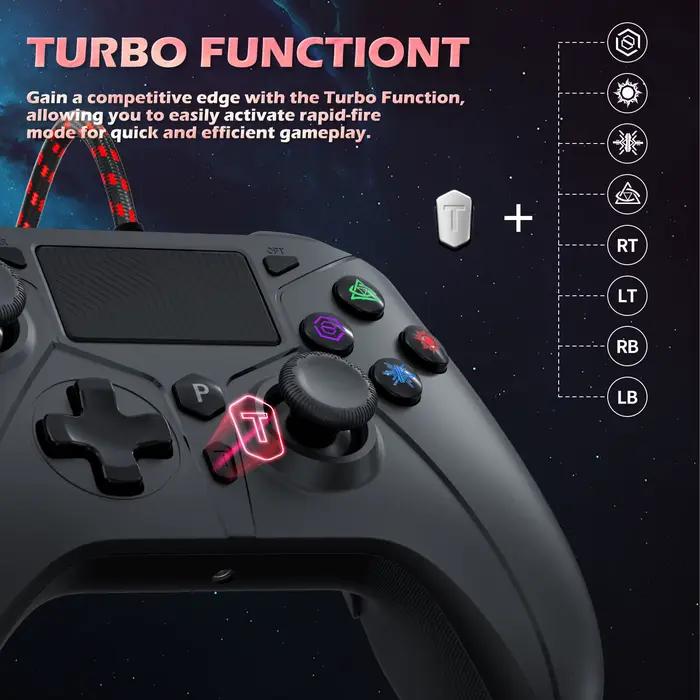 Manette de jeu pour playstation 5 PS5/PS4/Pc contrôleur de fil de Console avec déclencheur de Hall de pavé tactile Turbo