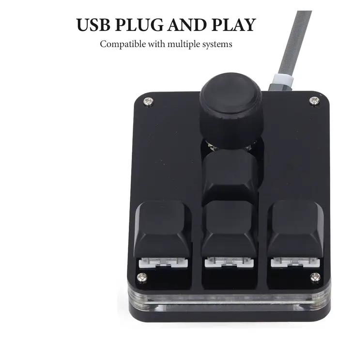 【Nouveau】 Clavier USB à 4 touches et 1 bouton rotatif