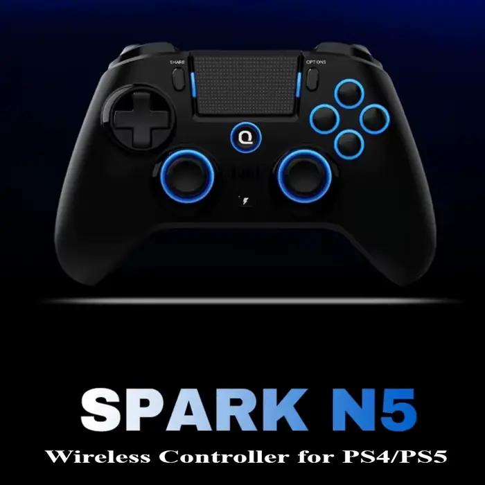 Manette sans fil QRD Spark N5 pour PS4/PS3/iOS/Android/PC
