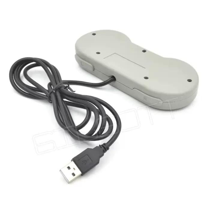 1 pièces filaire Super USB contrôleur manette manettes classique Joypad pour Nintendo SNES jeux Windows PC MAC ordinateur