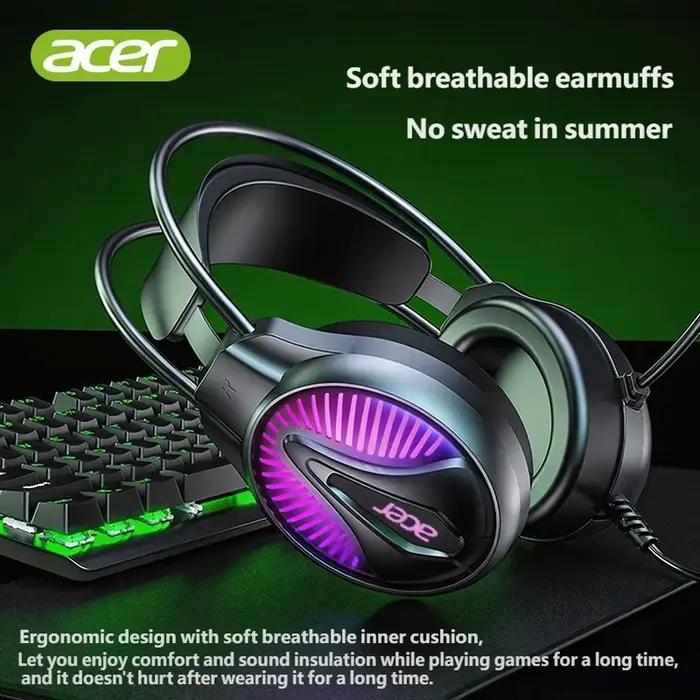 Casques filaires Acer pour joueurs avec micro