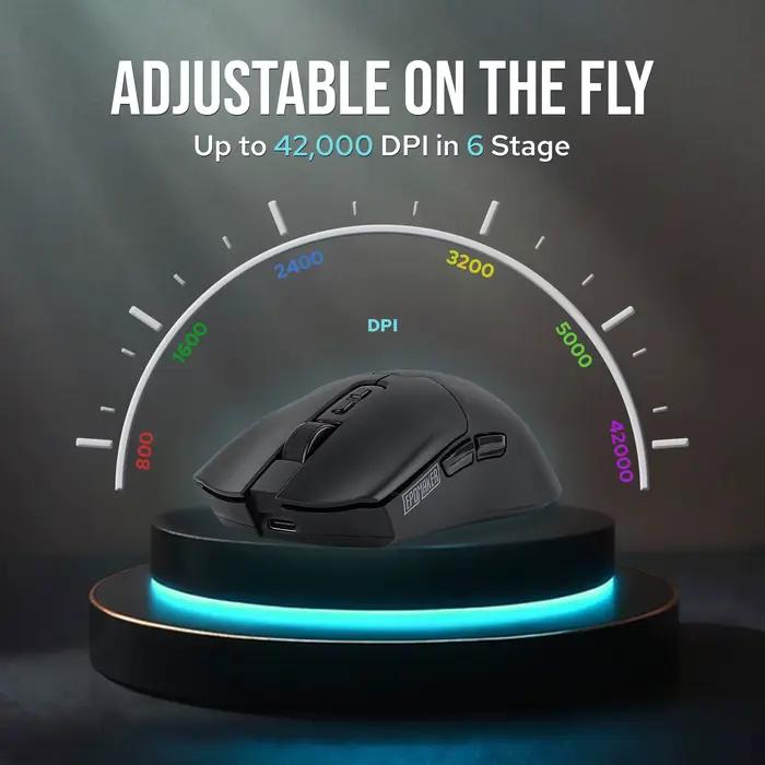 Souris de jeu sans fil EPOMAKER Click Tri-mode légère