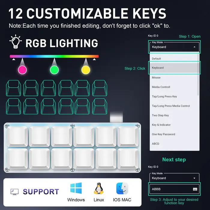 Clavier USB filaire SAYODEVICE 12 touches