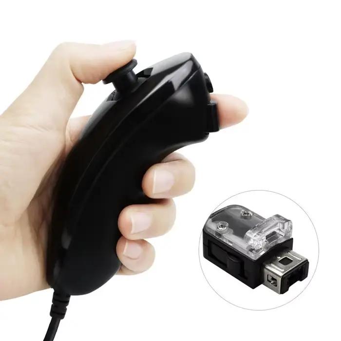 Nunchuck filaire 5 couleurs pour manette de jeu Nintendo Wii