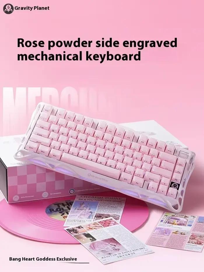 Mercury K1 Grava Star Breaking 75 RGB clavier mécanique de jeu Bluetooth 2.4G filaire RGB Hotswap Gamer