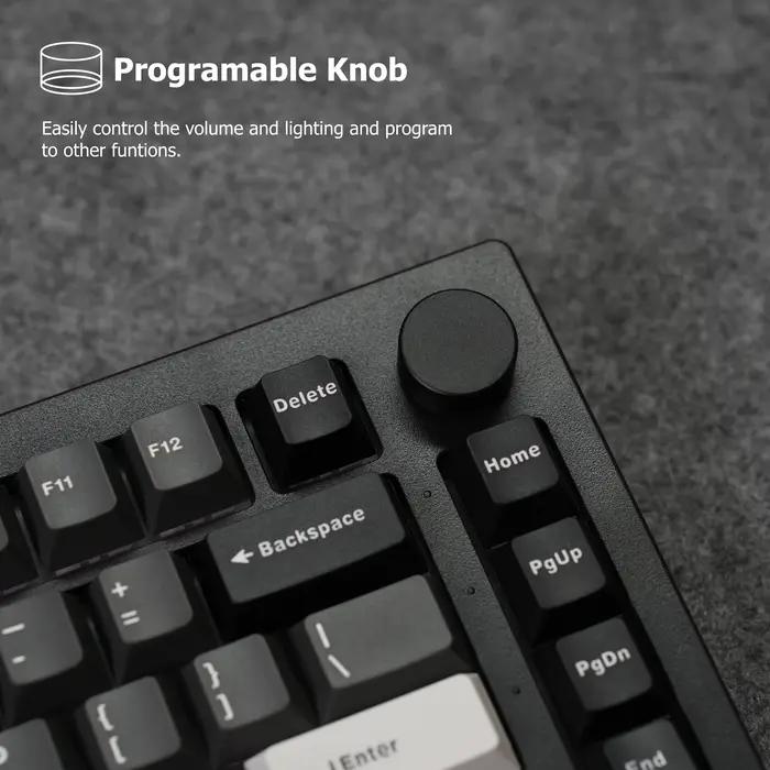 Akko 5075 V3 clavier 75% ANSI-US avec Volume échangeable à chaud rvb USB type-c filaire/2.4g et BT5.0