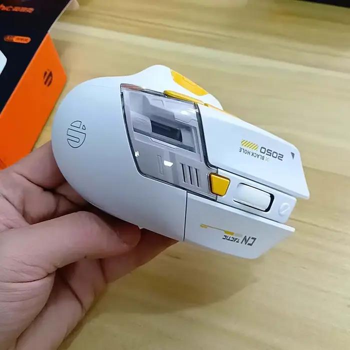 A9 Explorer souris de jeu Tri-Mode 2.4G + BT + filaire 12800DPI 1000HZ ergonomie Bluetooth e-sports