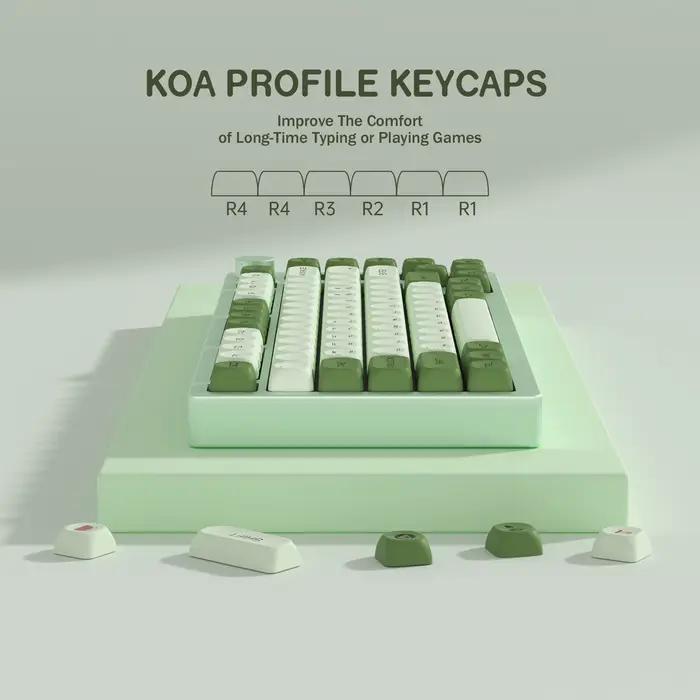 KBDiy-Capuchons de touches matcha coréen pour clavier de jeu mécanique