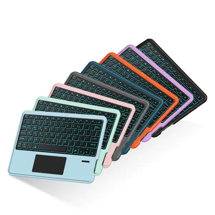 Clavier tactile rétroéclairé sans fil Bluetooth Deutsch pour téléphone