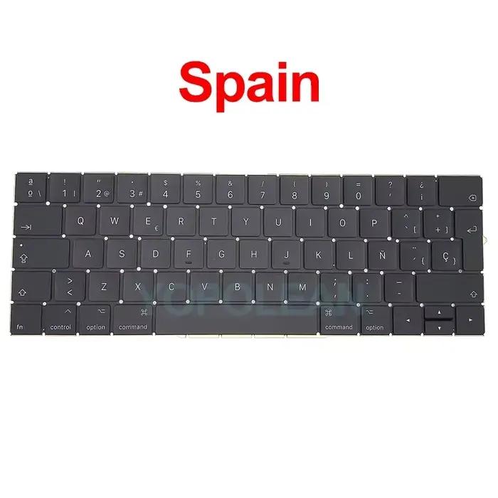 Nouveau clavier américain UK espagnol français coréen pour Macbook Pro Retina 13 "15" A1706 A1707 remplacement