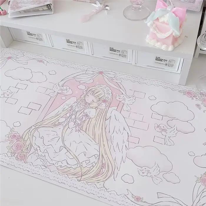 Tapis de souris en cuir dessin animé