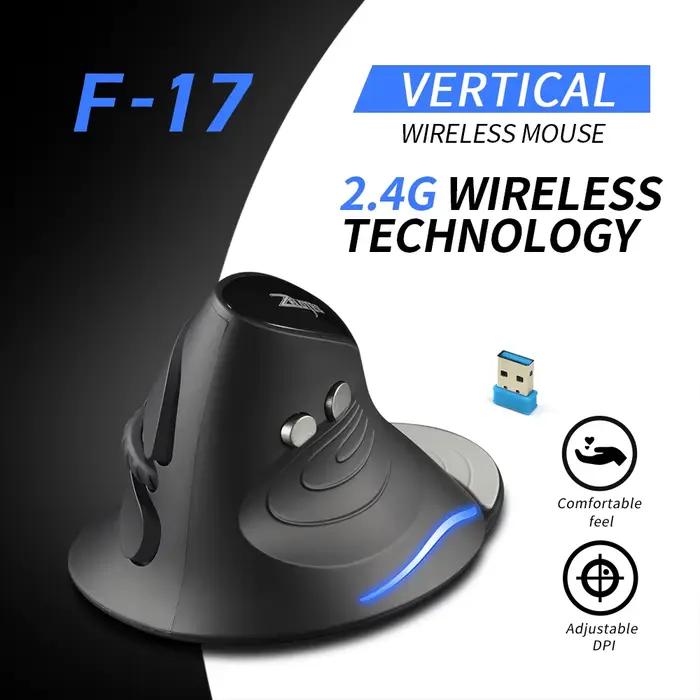 ZELOTES F-17 souris verticale 2.4GHz