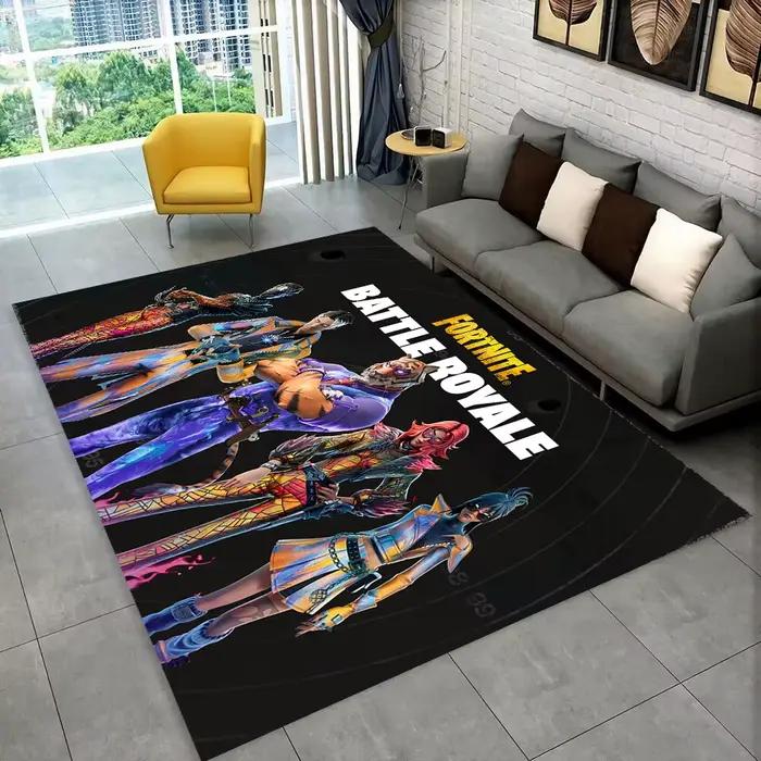 F-Fortnites Tapis de jeu de dessin animé pour salle de jeux
