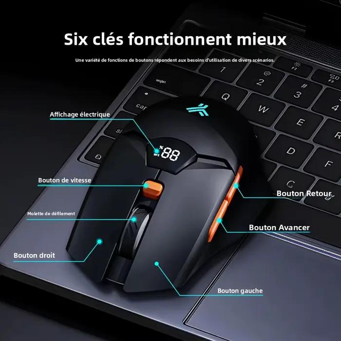 Souris sans fil 2.4G et Bluetooth