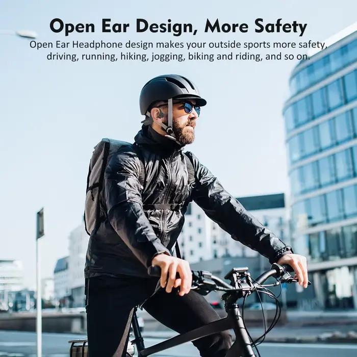 Casque à Conduction osseuse réelle type-c sans fil Bluetooth écouteur étanche Sport