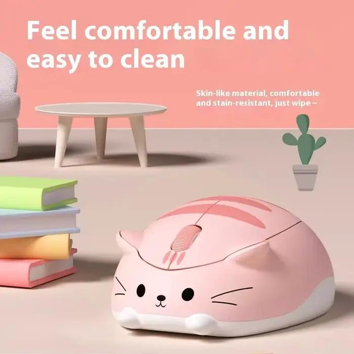 Souris sans fil Calico Cat 2.4G Bluetooth double mode