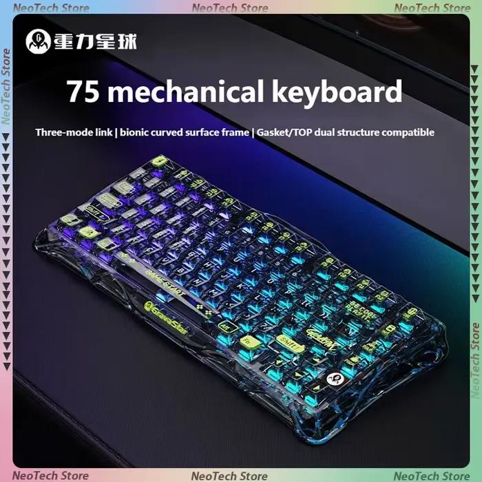 Clavier de jeu GravaStar Mercury K1 Lite 75% sans fil tri-mode 2