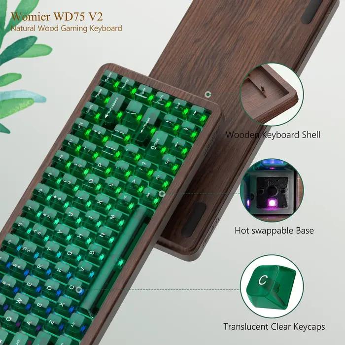 Womier WD75 V2 75% clavier avec QMK/VIA