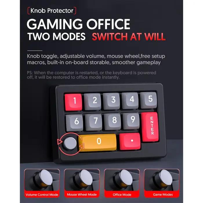 Clavier de jeu mécanique filaire USB 12 touches