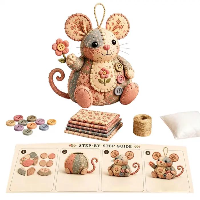 Kit de Matériel DIY pour la Création de Souris Artisanales – Ornement