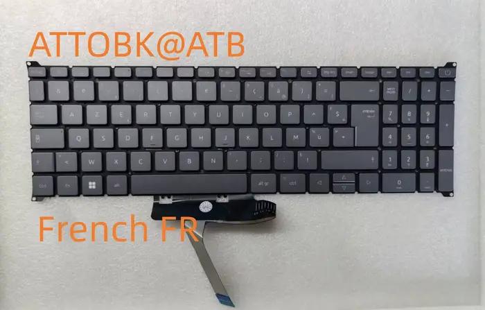 Clavier rétroéclairé US/UK/GE/FR pour Acer Aspire 3 17 A317-54 A317-54G