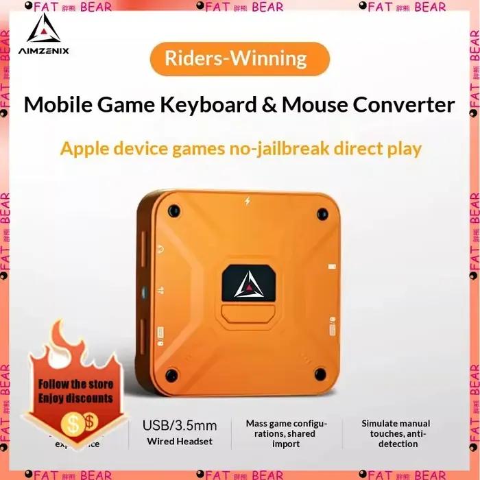 AIMZENIX AX360M est compatible avec le convertisseur clavier et souris Apple iOS PUBG Throne pour tous les systèmes et jeux.
