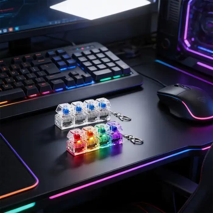 1 pièce Testeur de clavier mécanique à 4 touches