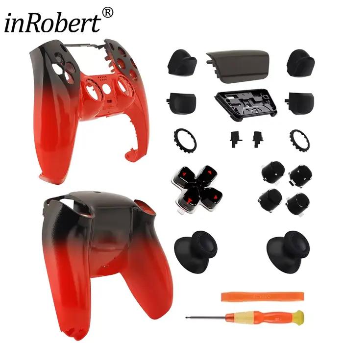Coque de remplacement pour manette PS5 édition limitée BDM 010 020 030 040 050 cristal rouge panneau tactile support gamer occasionnels cadeau anniversaire
