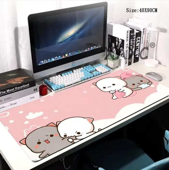 Tapis de souris XXL Kawaii pour jeux vidéo 900x400x3MM