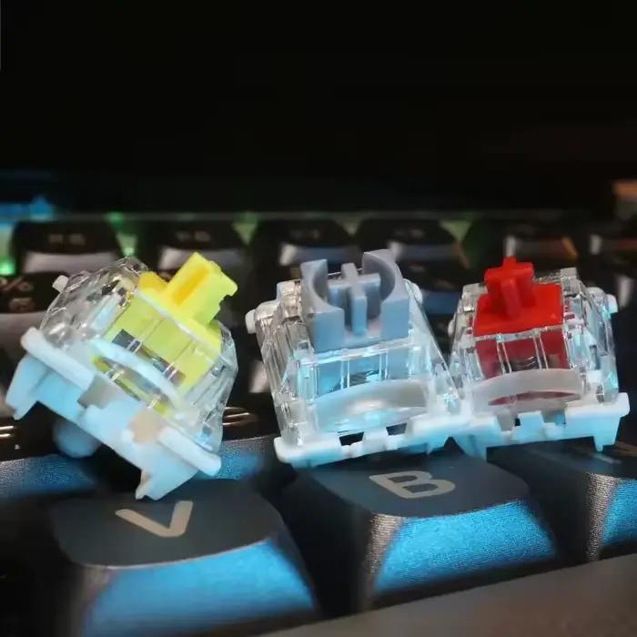 Gateron Pro 3.0 V3 commutateur 3pin RGB linéaire Tactile rouge blanc jaune argent marron noir