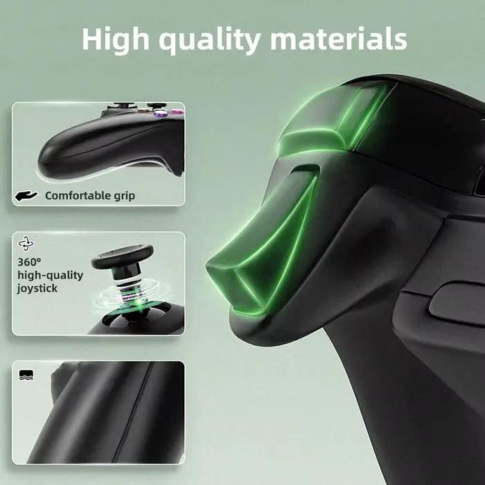 Manette de jeu filaire 360 pour PC et Xbox, boutons membranaux, moteur intégré, cinq couleurs disponibles, pour une expérience de jeu personnalisée et immersive