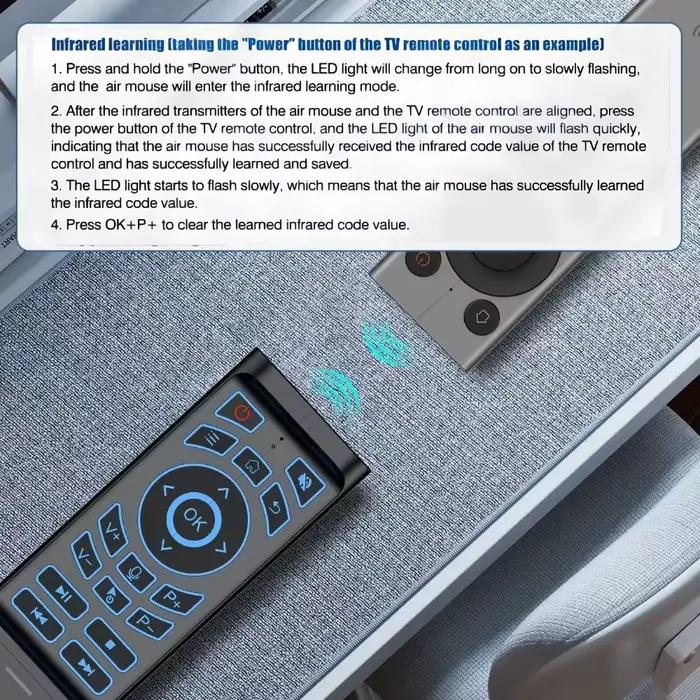Gyroscope vocal Air Mouse avec télécommande