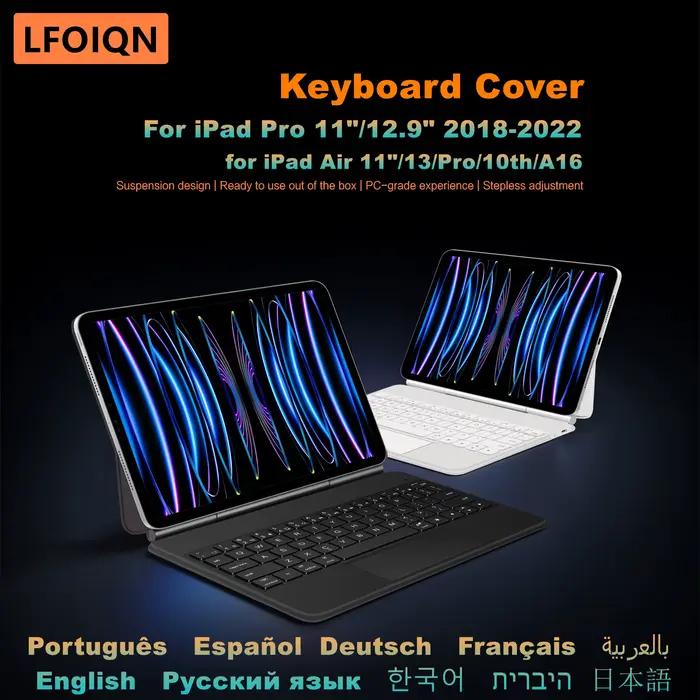 Clavier magique LFOIQN pour iPad Pro 11 pouces 1ère 2ème 3ème 4ème 12