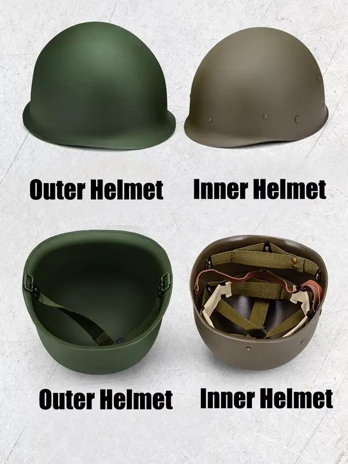 Casque classique de paintball en acier vert, armée militaire DulUS, casque de protection pour cimetière, CS, WWII, WW2, extérieur