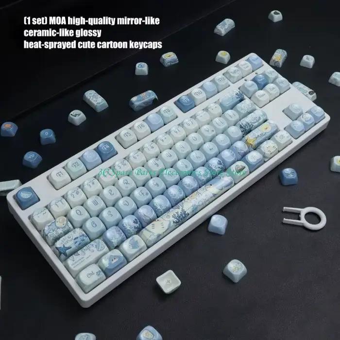 Capuchons clavier mécanique SZ PBT avec finition miroir anti-poussière bords arrondis confortables pour une expérience