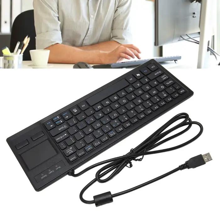 Mini clavier tactile compact filaire K 800 avec touchsub, fonction HUB