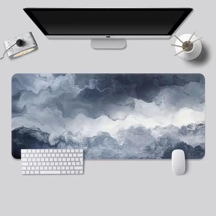 Tapis de souris noir et blanc