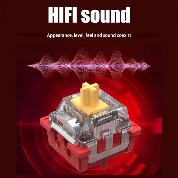 Interrupteurs magnétiques OUTEMU Red Sunset RGB pour clavier mécanique