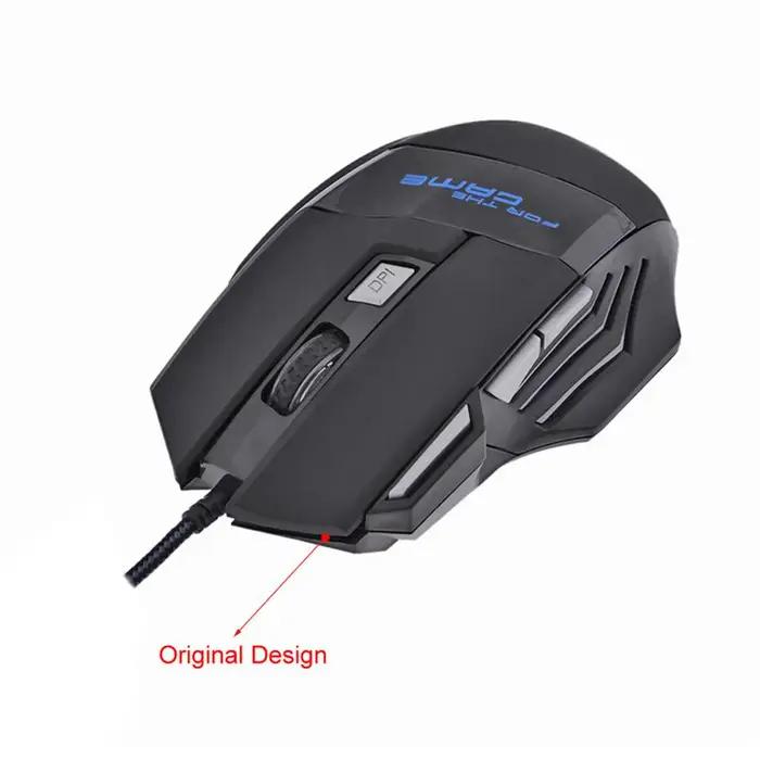 Souris de jeu filaire, rétroéclairée