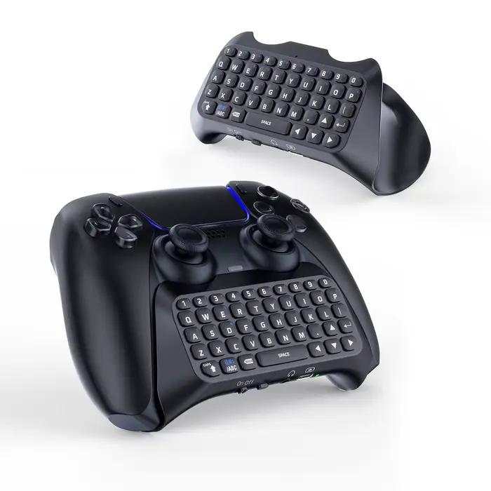 Clavier Portable sans fil P5121 Haut-parleur Intégré Prise Audio 3.5mm Chat Vocal PS5 Clavier de Manette de Jeu Occasions Spéciales