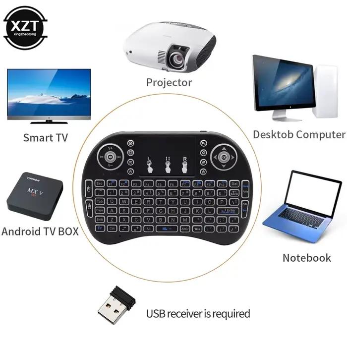Mini clavier sans fil rétro4.2 I8 avec télécommande