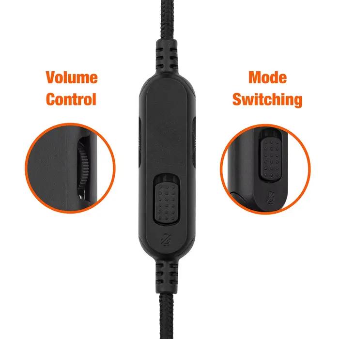 Câble audio pour casque de jeu long de 2 m pour Logitech G Pro X G433 G233 avec contrôle du volume et du micro