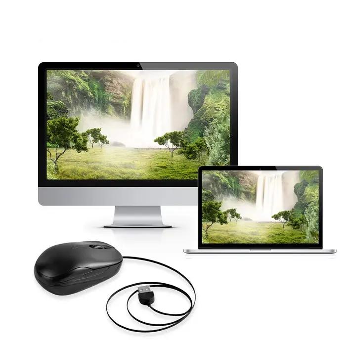Souris de jeu filaire rétractable